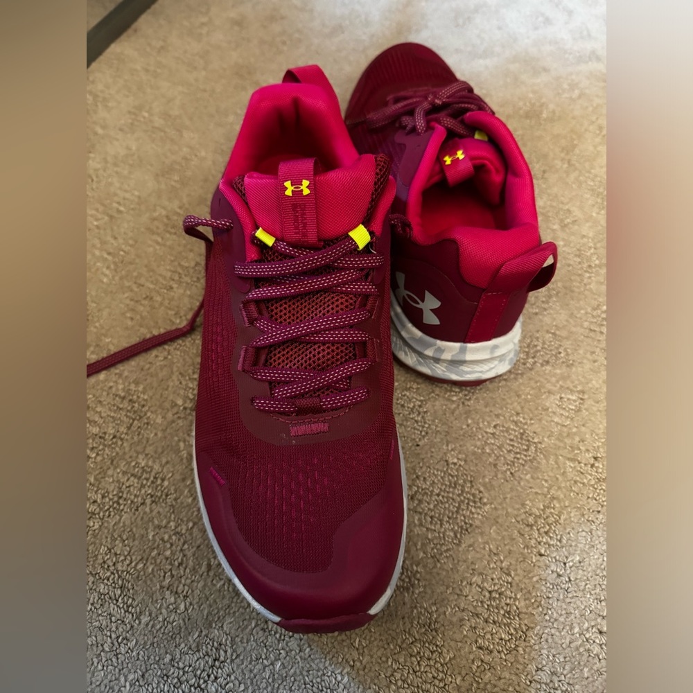 Under Armor Charged Bandit TR. Size 10. Magenta! EUC. Worn once.
